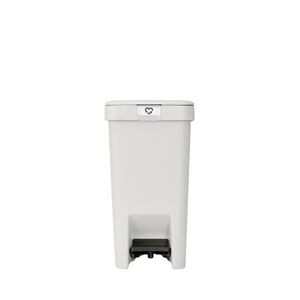 Imagine Cos de gunoi cu pedala, Brabantia, StepUp, 10 L, 26.5x20.3x38.1 cm, polipropilena, gri deschis