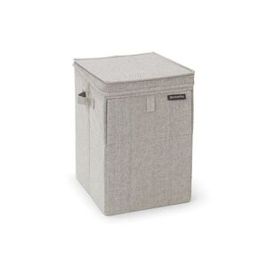 Imagine Cos de rufe stivuibil, Brabantia, Linn, 35 L, 37x32x44.5 cm, textil, gri