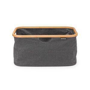 Imagine Cos de rufe / cos depozitare, pliabil, Brabantia, Linn, 40 L, 36x54x26.5 cm, textil, negru piper