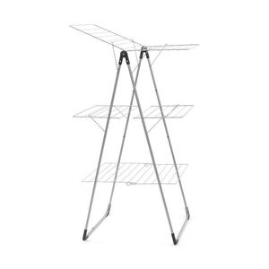 Imagine Uscator de rufe vertical, Brabantia, Tower, 23 m capacitate de uscare, otel, gri