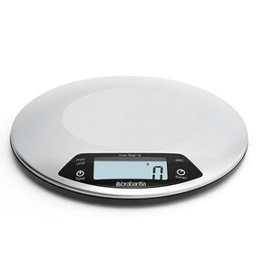 Imagine Cantar de bucatarie, Brabantia, Matt, 20x2.4 cm, inox, argintiu mat