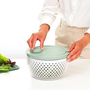 Imagine Uscator salata, Brabantia, Tasty+, 25x16 cm, plastic, verde jad