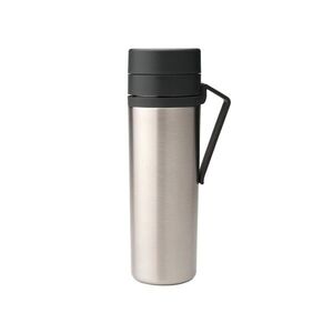 Imagine Sticla termos, Brabantia, Make&Take, 10x7.1x22.6 cm, 500ml, otel, gri inchis