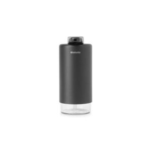 Imagine Dozator sapun / detergent lichid, Brabantia, SinkStyle Mineral, 6.5x8.5x15 cm, 200 ml, otel, gri inchis