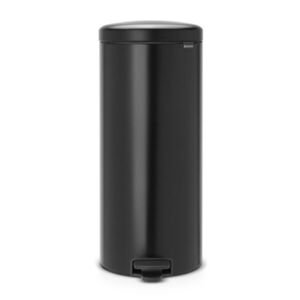 Imagine Cos de gunoi cu pedala, Brabantia, NewIcon, 30 L, 38x29.3x67.9 cm, otel, negru mat