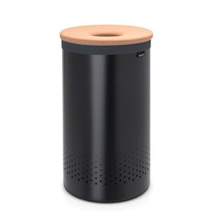 Imagine Cos de rufe, Brabantia, Black Cork, 60 L, 38x38x63.5 cm, otel/pluta, negru