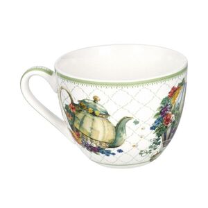 Imagine Cana mic dejun, Wonderland, Brandani, 12x9 cm, 500 ml, portelan New Bone China