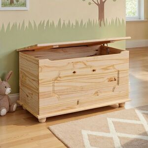 Imagine Bancheta cu spatiu pentru depozitare Emel, Inter Link, 89x47x53 cm, lemn, natur