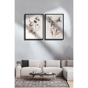 Imagine Set 2 tablouri decorative, Ersy2Lımodel16-Sıyah, MDF, Multicolor