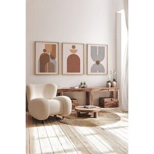 Imagine Set 3 tablouri decorative, 3Dartsohoset68, MDF, Multicolor