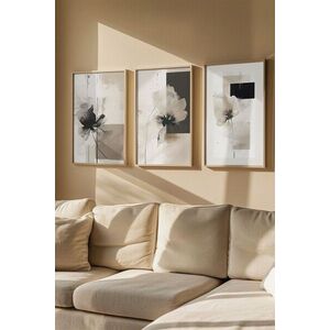 Imagine Set 3 tablouri decorative, Artvmodel40-Ahsap, MDF, Multicolor