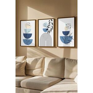 Imagine Set 3 tablouri decorative, Artvmodel5-Kahve, MDF, Multicolor