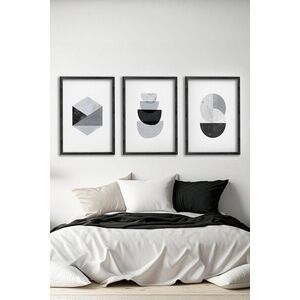 Imagine Set 3 tablouri decorative, Ersy3Syhcrv69, MDF, Multicolor