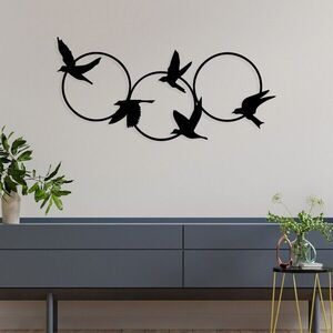 Imagine Decoratiune de perete, Tranquila, Dimensiuni: 68, 5 x 32, 5 cm, Negru