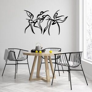 Imagine Decoratiune de perete, Felicita M, Dimensiuni: 97 x 56, 5 cm, Negru