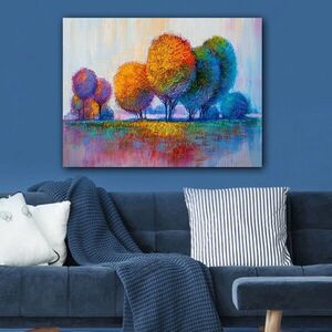 Imagine Tablou decorativ, 1128373817_70100, Rama din lemn (grosime 3 cm), Multicolor