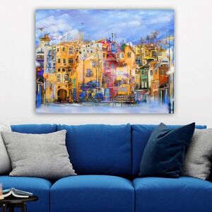 Imagine Tablou decorativ, 252002581_70100, Rama din lemn (grosime 3 cm), Multicolor