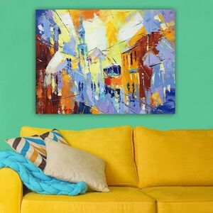 Imagine Tablou decorativ, 446402158_70100, Rama din lemn (grosime 3 cm), Multicolor
