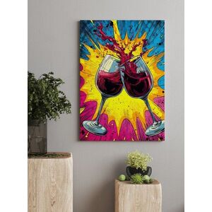 Imagine Tablou decorativ, ASR_CNV25-52, Lemn, Multicolor