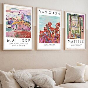 Imagine Set 3 tablouri decorative, Huhu268, Lemn masiv, Multicolor