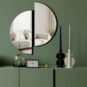 Imagine Oglinda decorativa, Ozgl522, Baza din 100% EVA (Grosime: 10 mm), Argintiu