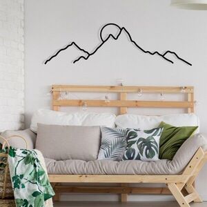 Imagine Decoratiune de perete, Ayers, Dimensiune: 100 x 29 cm, Negru