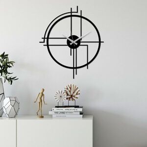 Imagine Ceas de perete, Minimal, Dimensiune: 49 x 43 cm, Negru