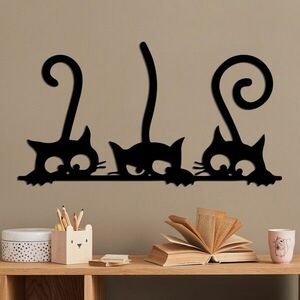 Imagine Decoratiune de perete, Cat 5, Dimensiune: 60 x 33 cm, Negru