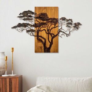 Imagine Decoratiune de perete, Acacia Tree, Lățime: 90 cm Înălțime: 58 cm Adâncime: 3 cm, Multicolor