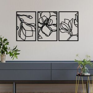 Imagine Decoratiune de perete, Adda, Dimensiuni: 120 x 56, 5 cm, Negru
