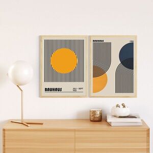 Imagine Set 2 tablouri decorative, Huhu244, Lemn masiv, Multicolor