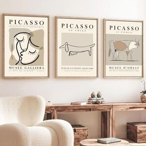 Imagine Set 3 tablouri decorative, Huhu253, Lemn masiv, Multicolor