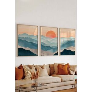 Imagine Set 3 tablouri decorative, Artsycllct37, MDF, Multicolor