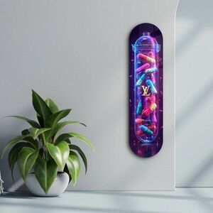 Imagine Tablou decorativ, Colorful LV Tube, Dimensiune: 20 x 80 cm, Multicolor