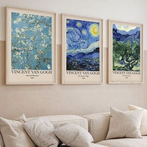 Imagine Set 3 tablouri decorative, Huhu269, Lemn masiv, Multicolor