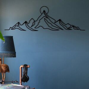 Imagine Decoratiune de perete, Everest, Dimensiuni: 119, 5 x 37 cm, Negru