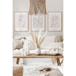 Imagine Set 3 tablouri decorative, Artcerceve13, MDF, Multicolor