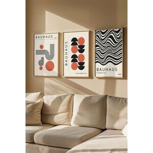 Imagine Set 3 tablouri decorative, Artvmodel26-Ahsap, MDF, Multicolor