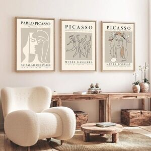 Imagine Set 3 tablouri decorative, Huhu256, Lemn masiv, Multicolor