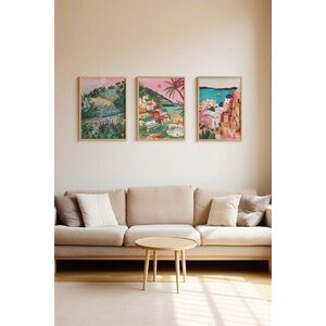 Imagine Set 3 tablouri decorative, Ersy3Ham2, MDF, Multicolor