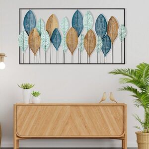 Imagine Decoratiune de perete, Bilge, Dimensiuni: 115 x 3 x 60 cm, Multicolor