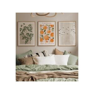 Imagine Set 3 tablouri decorative, Artcerceve2, MDF, Multicolor