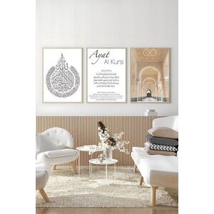 Imagine Set 3 tablouri decorative, Artsycllct5, MDF, Multicolor