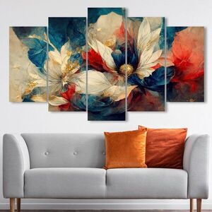 Imagine Set 5 tablouri decorative, 5MDF4598_60100 (100 x 60), 3 mm, Multicolor
