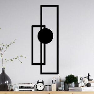 Imagine Decoratiune de perete, Astratto-1, (Grosime: 1, 5 mm), Negru