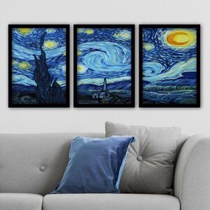 Imagine Set 3 tablouri decorative, 3SC190, Plastic, Multicolor