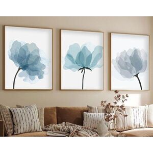 Imagine Set 3 tablouri decorative, Huhu206, Lemn masiv, Multicolor