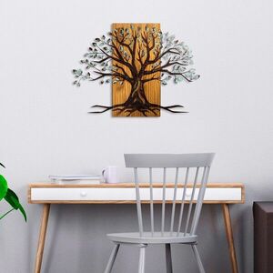 Imagine Decoratiune de perete, Willow, Dimensiune: 58 x 80 cm, Nuc / Maro