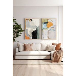 Imagine Set 2 tablouri decorative, Ersy2Lımodel3-Ahsap, MDF, Multicolor