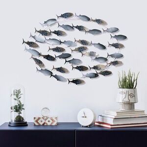 Imagine Decoratiune de perete, Alabalık 3, Dimensiuni: 94 x 58 x 4 cm, Multicolor